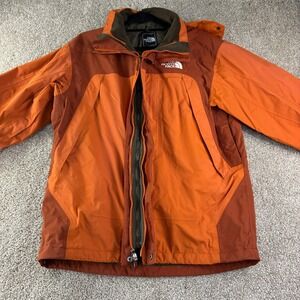The North Face HyVent 3 in 1 Waterproof Coat Shell Orange No Liner Gorpcore Snow